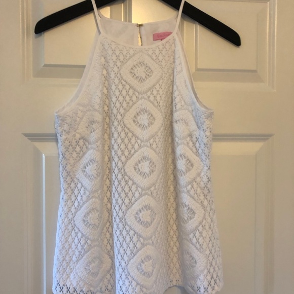 Lilly Pulitzer Reema Lace Halter Top NWOT S - Picture 2 of 5